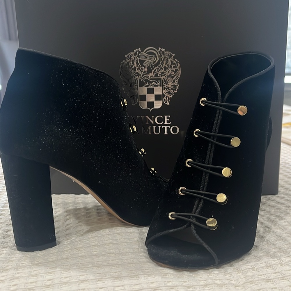Ankle Boot Shoe Velvet 6M - Picture 2 of 10